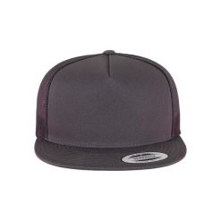 Czapka Flexfit Classique Trucker. Brązowe czapki z daszkiem damskie FLEXFIT, bez wzorów, z bawełny. Za 52.70 zł.