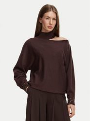 Marciano Guess Sweter G6BR13 Z1591 Brązowy Regular Fit. Brązowe swetry klasyczne damskie Marciano Guess, l, bez kołnierzyka. Za 589.99 zł.
