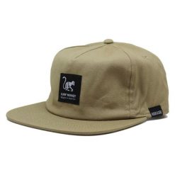 Czapka typu trucker – z płaskim daszkiem organiczna / dla dorosłych (piaskowy). Brązowe czapki z daszkiem damskie SURF MONKEY, bez wzorów, z bawełny. Za 139.95 zł.