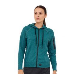 Bluza damska wełniana z kapturem Brubeck OUTDOOR MERINO. Szare bluzy damskie Brubeck, l, bez wzorów, z elastanu, z kapturem. Za 399.00 zł.