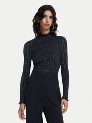 Desigual Kombinezon Loira 24WWPW34 Czarny Regular Fit. Czarne sukienki damskie Desigual, bez wzorów, z syntetyku, bez ramiączek. Za 339.99 zł.