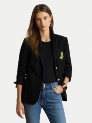 LAUREN RALPH LAUREN Marynarka Bullion 200797305500 Czarny Regular Fit. Czarne marynarki i żakiety damskie Lauren Ralph Lauren, m, bez wzorów, z bawełny. Za 1,499.00 zł.