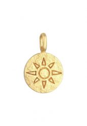 Elli Damski Charm Sun Blogger z pozłacanego srebra próby 925 Sterling Silver Naszyjniki 1 ct. Szare naszyjniki damskie Elli, pozłacane. Za 248.99 zł.