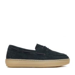 Mokasyny Rieker. Niebieskie mokasyny damskie Rieker, bez obcasa. Za 379.99 zł.