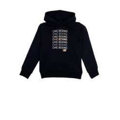 Bluza z kaptur na co dzień na siłownię. Czarne bluzy damskie LEONE 1947 APPAREL, bez wzorów, z bawełny, bez kaptura. W wyprzedaży za 101.80 zł.