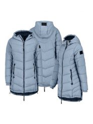 Sublevel Płaszcz pikowany w kolorze błękitnym rozmiar: M. Niebieskie płaszcze damskie Sublevel, m, bez wzorów, bez kaptura. Za 263.53 zł.