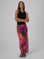 4F Spódnica maxi damska - multikolor L. Spódnice damskie 4F, na imprezę, na lato, l, bez wzorów, z dzianiny, sportowe, maxi. Za 99.99 zł.