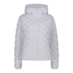 Damska kurtka z kapturem CMP. Białe kurtki sportowe damskie CMP, bez wzorów, z puchu, z kapturem. Za 649.00 zł.
