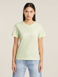 G-Star Koszulka w kolorze zielonym rozmiar: S. Zielone bluzki damskie G-Star, s, bez wzorów, z bawełny, retro, bez kołnierzyka, bez ramiączek. Za 78.99 zł.