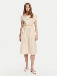 TWINSET Sukienka koszulowa 251TT2102 Różowy Loose Fit. Czerwone sukienki damskie Twinset, bez wzorów, z bawełny, bez ramiączek. Za 1,219.00 zł.