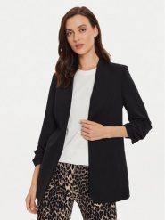 ONLY Marynarka Poptrash 15324620 Czarny Loose Fit. Czarne marynarki i żakiety damskie Only, s, bez wzorów, z wiskozy. Za 129.99 zł.