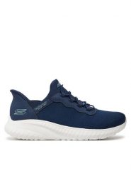 Skechers Sneakersy Bobs Squad Chaos 117500 NVY Granatowy. Niebieskie obuwie sportowe damskie Skechers, z materiału, bez zapięcia. Za 219.99 zł.