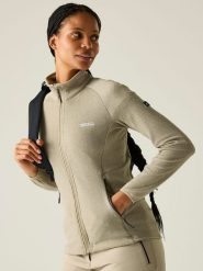 Regatta Kurtka polarowa "Malana" w kolorze beżowym rozmiar: 38. Brązowe kurtki damskie Regatta, bez wzorów, z polaru, bez kaptura. Za 123.82 zł.