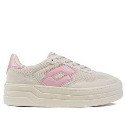 Buty damskie sportowe na platformie Lotto STALIOT. Brązowe obuwie sportowe casual damskie Lotto, trekkingowe. Za 139.00 zł.