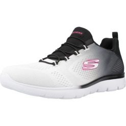 Buty do chodzenia damskie Skechers Summitsbright Charmer. Białe obuwie sportowe casual damskie Skechers, z materiału, bez zapięcia. Za 263.00 zł.