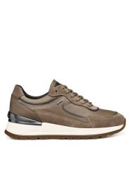 Geox Sneakersy D Desya B Abx D563LB 0BC22 C6029 Brązowy. Brązowe obuwie sportowe damskie Geox, ze skóry, bez zapięcia. Za 439.99 zł.