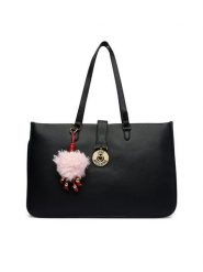 LOVE MOSCHINO Torebka JC4239PP0PKI0000 Czarny. Czarne shopper bag Love Moschino, bez wzorów, ze skóry, bez dodatków. Za 1,139.00 zł.