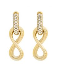 Guess Kolczyki JUBE05 051JW Złoty. Żółte kolczyki damskie Guess, metalowe. Za 199.99 zł.