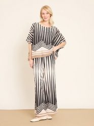 BGN Spodnie w kolorze kremowo-czarnym rozmiar: 36. Brązowe spodnie materiałowe damskie BGN, bez wzorów, z materiału. Za 130.99 zł.