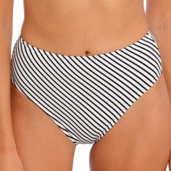 Figi do kostiumów kąpielowych dla kobiet Freya Jewel cove. Białe figi Freya, bez wzorów, z materiału. Za 180.50 zł.