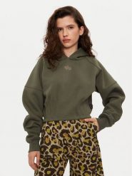 Alpha Industries Bluza 148041 Zielony Regular Fit. Zielone bluzy damskie Alpha Industries, m, bez wzorów, z bawełny, bez kaptura. Za 279.99 zł.