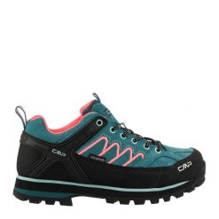 Damskie buty trekkingowe górskie ze skóry zamszowej VIBRAM CMP MOON LOW. Czarne obuwie trekkingowe damskie CMP, ze skóry, bez zapięcia. Za 479.99 zł.
