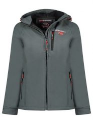 Geographical Norway Kurtka softshellowa "Tacer" w kolorze antracytowym rozmiar: S. Czarne kurtki sportowe damskie Geographical Norway, s, bez wzorów, bez kaptura. Za 174.95 zł.