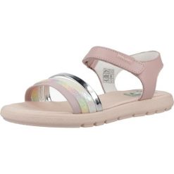 Sandały PABLOSKY 448670P Rose. Czerwone sandały damskie Pablosky, bez wzorów, ze skóry, bez obcasa, bez zapięcia. Za 241.99 zł.