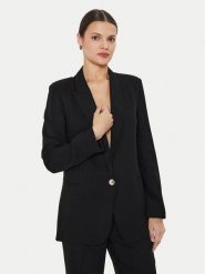 ViCOLO Marynarka TB1561 Czarny Regular Fit. Czarne marynarki i żakiety damskie ViCOLO, xs, bez wzorów, z wiskozy. Za 399.99 zł.
