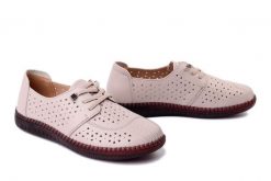 ARTIKER RELAKS 58C1511 beige, półbuty damskie. Brązowe półbuty damskie Artiker Relaks, na lato, w ażurowe wzory, ze skóry, bez obcasa, bez zapięcia. Za 194.90 zł.