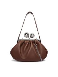 Weekend Max Mara Torebka Wkacaro 2625516035600 Brązowy. Brązowe torebki wieczorowe damskie Weekend Max Mara, bez wzorów, bez dodatków. Za 2,139.00 zł.