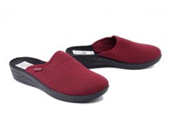 METEOR 709 Marianna bordowy, kapcie damskie. Czerwone kapcie damskie Meteor. Za 50.99 zł.