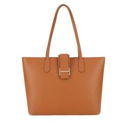 Torebka GINO ROSSI. Brązowe shopper bag Gino Rossi, bez wzorów, bez dodatków. Za 279.99 zł.