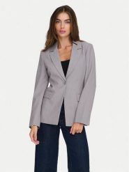 ONLY Marynarka Raven 15357457 Szary Slim Fit. Szare marynarki i żakiety damskie Only, bez wzorów, z syntetyku. Za 229.99 zł.