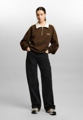 Bluza sportowa damska Prosto Coach bez kaptura. Brązowe bluzy damskie Prosto., m, bez wzorów, z dzianiny, bez kaptura. Za 254.99 zł.