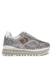Liu Jo Sneakersy BA5015 TX007 Srebrny. Szare obuwie sportowe damskie Liu Jo, z materiału, bez zapięcia. W wyprzedaży za 429.99 zł.