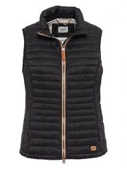Camel Active Kamizelka pikowana w kolorze czarnym rozmiar: 40. Czarne kamizelki damskie Camel Active, bez wzorów, bez kaptura. Za 206.42 zł.