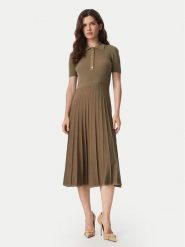 MICHAEL Michael Kors Sukienka codzienna MT5834F33D Beżowy Regular Fit. Brązowe sukienki damskie MICHAEL Michael Kors, bez wzorów, z wiskozy, bez ramiączek. Za 1,239.00 zł.
