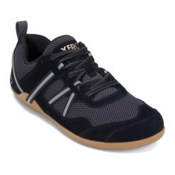 Buty barefoot damskie Xero Shoes Prio Suede. Czarne obuwie trekkingowe damskie XERO SHOES, bez zapięcia. Za 279.99 zł.