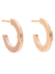 Emporio Armani Kolczyki EG3590221 Różowe złocenie. Czerwone kolczyki damskie Emporio Armani, srebrne. Za 259.99 zł.