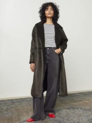 Levi's Dżinsy - Straight fit - w kolorze antracytowym rozmiar: W31/L31. Czarne jeansy damskie Levi's, z podwyższonym stanem. Za 287.95 zł.