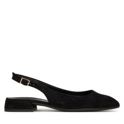 Czółenka Gabor. Czarne czółenka damskie Gabor, bez wzorów, bez obcasa. Za 499.99 zł.