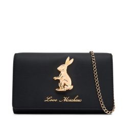 Torebka LOVE MOSCHINO. Czarne torebki wieczorowe damskie Love Moschino, bez wzorów, bez dodatków. Za 729.99 zł.