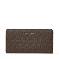 Portfel MICHAEL Michael Kors. Brązowe portfele damskie MICHAEL Michael Kors, bez wzorów. Za 599.99 zł.