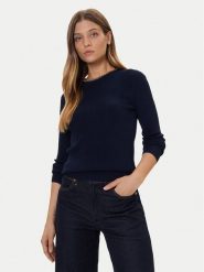 MICHAEL Michael Kors Sweter MF561CJ33D Granatowy Slim Fit. Niebieskie swetry klasyczne damskie MICHAEL Michael Kors, s, z wiskozy, bez kołnierzyka. Za 859.99 zł.
