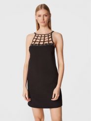 Pinko Sukienka koktajlowa Alice 1G17XP A034 Czarny Regular Fit. Czarne sukienki damskie Pinko, bez wzorów, z syntetyku, wizytowe, bez ramiączek. Za 500.00 zł.