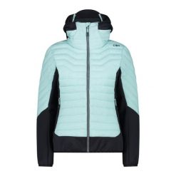 Kurtka damska turystyczna CMP 34Z2486. Czarne kurtki damskie CMP, na zimę, s, bez wzorów, bez kaptura. W wyprzedaży za 567.00 zł.