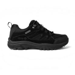 Buty górskie TIMPA LOW Mount-Tex – oddychające i amortyzowane, idealne na przygo. Czarne obuwie trekkingowe damskie Izas, z gumy, bez zapięcia. Za 313.00 zł.