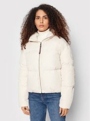 Tommy Hilfiger Kurtka zimowa Logo Jaquard WW0WW31921 Beżowy Regular Fit. Brązowe kurtki damskie Tommy Hilfiger, na zimę, xl, bez wzorów, z syntetyku, bez kaptura. Za 1,399.00 zł.