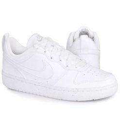 Buty damskie sportowe do chodzenia Nike COURT BOROUGH LOW RECRAFT. Białe obuwie sportowe casual damskie Nike, trekkingowe, Nike Court. Za 259.00 zł.